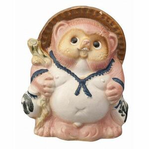Re.Tanuki～POPなカラーの信楽たぬき～（12cm）【ピンク】