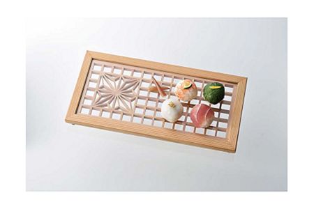 組子細工の和膳「麻の葉」小 秋田杉を使用し職人の技術を尽くしたお膳