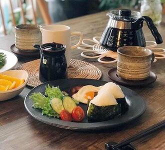 信楽焼 陶（黒）パスタ皿 ワンプレート皿