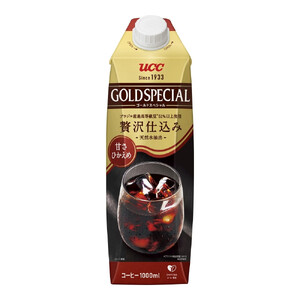 ゴールドスペシャル アイスコーヒー 甘さひかえめ 1000ml 12本
