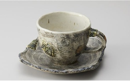 【 コーヒーカップ ソーサー付 ×各1枚 】 陶芸工房 季仙窯 ［ 陶芸 手びねり 手づくり 鉢 皿 料理 作品 岩手 陸前高田 ］RT983