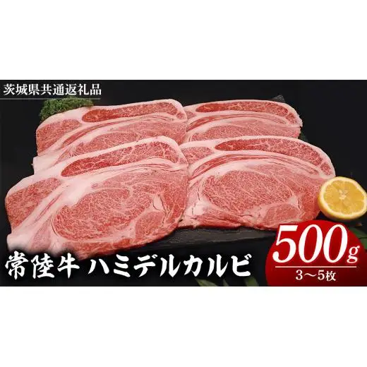 常陸牛 ハミデルカルビ 500g （ 3～ 5枚 ） (茨城県共通返礼品)