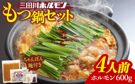 九州産もつ鍋セット(４人分)【三田川ホルモン専門店】[FAC001]