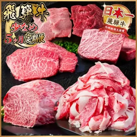 【毎月定期便】飛騨牛 少なめ定期便 計1.8kg 全5回 ステーキ 焼肉 切り落とし 赤身ブロック肉_肉 ステーキ 牛肉 ビーフステーキ  肉 焼肉 牛肉 やきにく ヤキニク バーベキュー  肉  牛肉   定期便 定期便  _【配送不可地域：離島】【4055500】