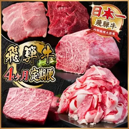 【毎月定期便】飛騨牛 定期便 計1.7kg【冷蔵便】A4～A5 バーベキュー ローストビーフ 全4回_肉 ステーキ 牛肉 ビーフステーキ  肉 焼肉 牛肉 やきにく ヤキニク バーベキュー  肉  牛肉   定期便 定期便  _【配送不可地域：離島】【4055506】