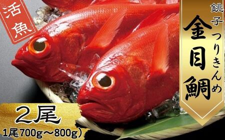 生 キンメダイ  2尾 （1尾700g～800g）