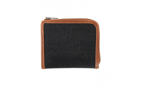 L型ファスナー財布（ブラック）UPCYCLE LAB G-124 SDGs リサイクル アップサイクル