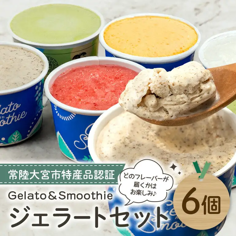Gelato＆Smoothie ジェラート バラエティセット 6個 詰め合わせ スイーツ アイス 【ジェラート】【ho1385】