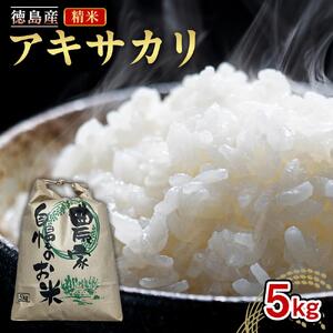 米 アキサカリ 精米 5kg ｜令和7年度産 コメ 白米 お米 ご飯 備蓄 国産  徳島