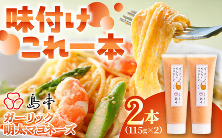 明太子たっぷりガーリック明太マヨネーズ115ｇ×2本 [ABCR036] 