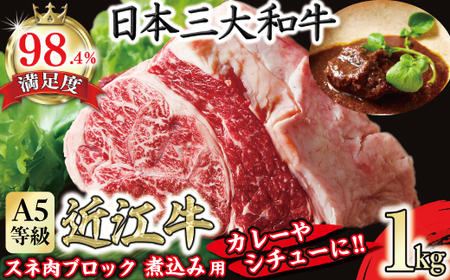 近江牛 スネ肉 ブロック 1kg 煮込み ブロック 【FO35W】 近江牛 スネ肉 牛肉