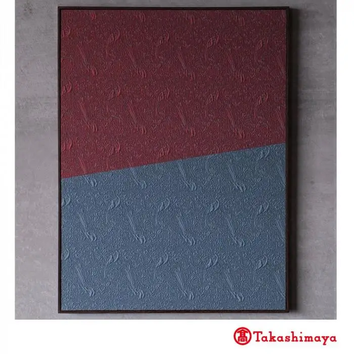 【龍村美術織物】ART PANEL -HEIZO－ アートパネル 連樹瑞鳥文【高島屋選定品】