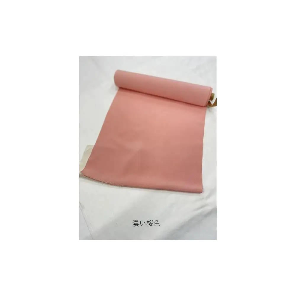兼六園菊桜　手描加賀友禅染　反物　【濃い桜色】
