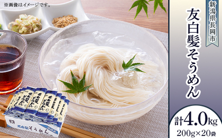 80-07B友白髪そうめん　200g×20把