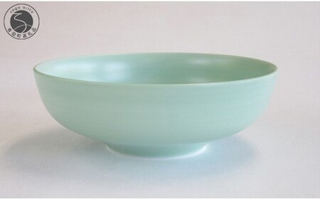 ARITA PORCELAIN LAB (アリタポーセリンラボ) パールグリーン 丸菓子鉢 有田焼 サラダボウル カレー皿 麺鉢 パステルカラー A23-6