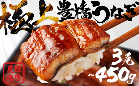 豊橋うなぎ 蒲焼 3尾450g 夏目商店 うなぎ