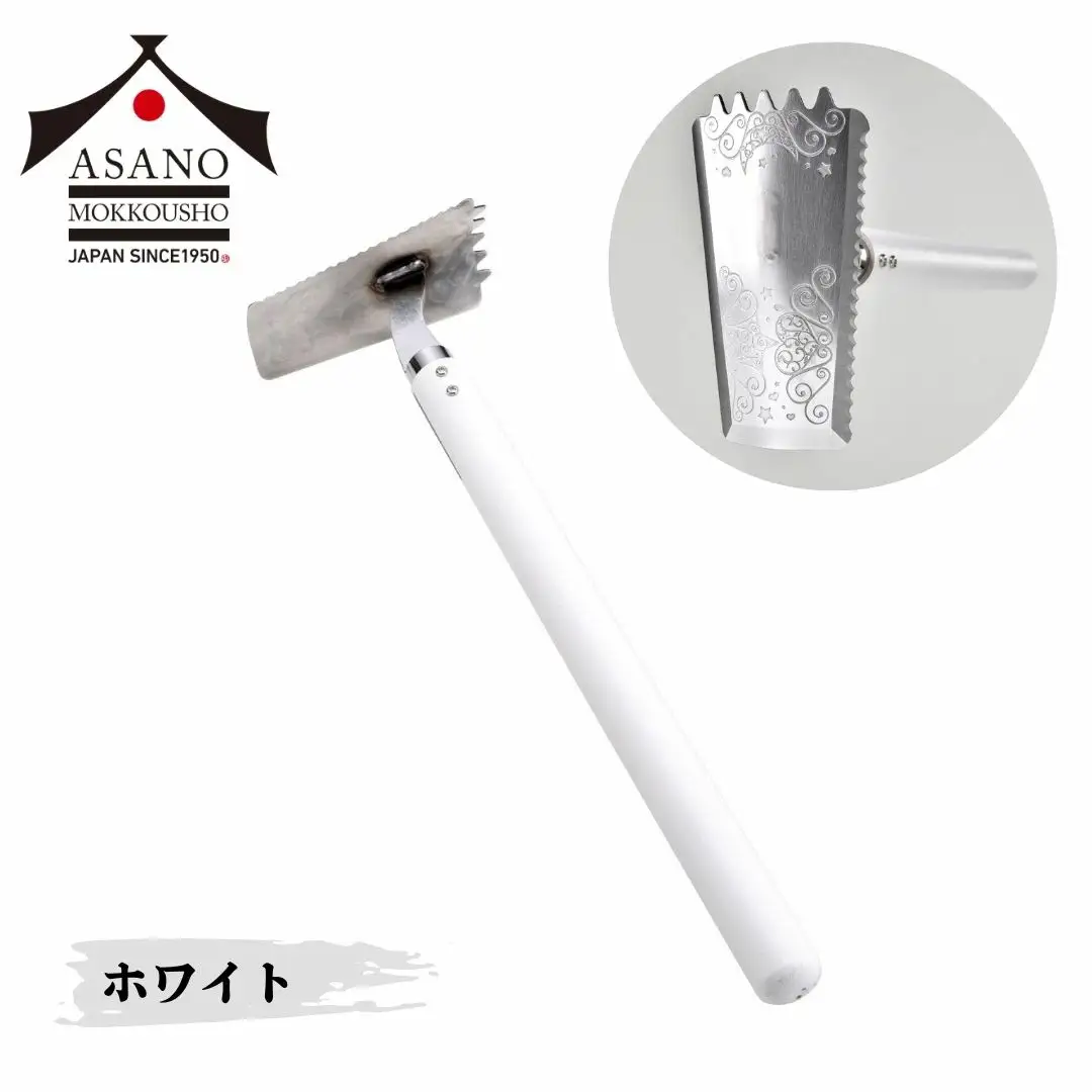 1本6役 草刈り鎌&鍬 マジックワンド ホワイト 家庭菜園 農作業 燕三条製 [浅野木工所] 【010S657】