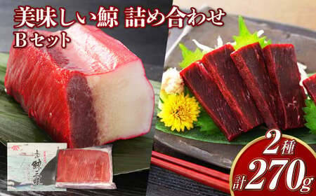 【7営業日以内発送】美味しい鯨 2種 詰め合わせ Bセット (胸肉170g ベーコンブロック100g) ／ 鯨 クジラ くじら 肉 お肉 鯨肉 くじら料理 イワシ鯨 ミンク鯨 長崎