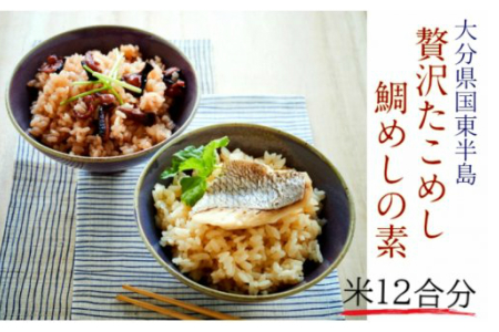 国東たこめし＆鯛めしの素/お米12合分 _1314R