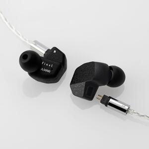 有線イヤホン final A5000 高音質 2PINソフトシルバーコートケーブル付属 イヤホン
