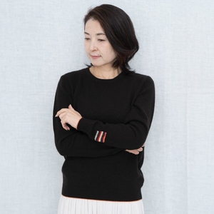 カシミヤ ニット セーター 女性用サイズ:L(40)カシミヤ (コゲチャ)≪白田のカシミヤ≫ 