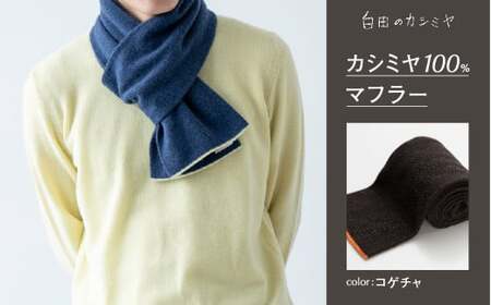 カシミヤ マフラー カシミヤ （コゲチャ）≪白田のカシミヤ≫ 