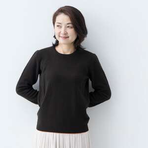 カシミヤ ニット セーター度詰 カシミヤ （コゲチャ）女性用:S(36)≪白田のカシミヤ≫ 