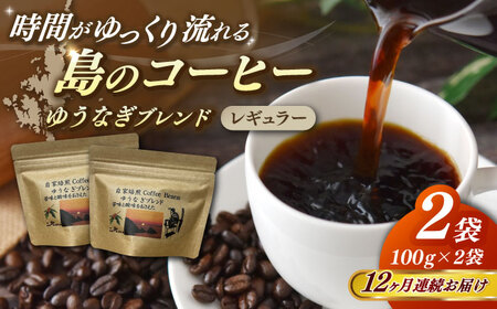 【全12回定期便】Fuuki Coffee Roaster Coffee Beans ゆうなぎブレンド2パック[RBO027] コーヒー 珈琲 コーヒー 珈琲 コーヒー 珈琲 コーヒー 珈琲九州 長崎