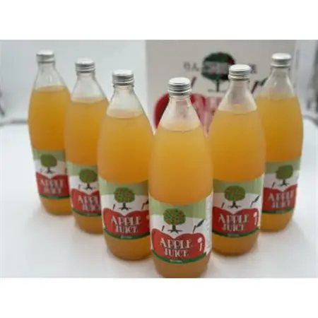 完熟りんご100%のりんごジュース　1L×6本入り_飲料・ドリンク りんごジュース 果汁飲料 林檎ジュース アップルジュース リンゴジュース_【1486721】