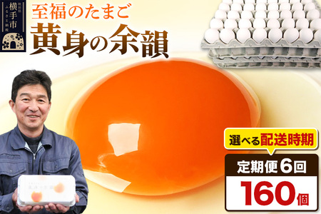 【常温発送】《定期便6ヶ月》黄身の余韻 160個（業務用）【発送時期が選べる】6か月 6ヵ月 6カ月 6ケ月 卵 玉子 たまご 開始時期選べる