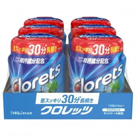モンデリーズ・ジャパン クロレッツXPクリアミントボトルR 140g×6個_惣菜・加工品   _【1537802】