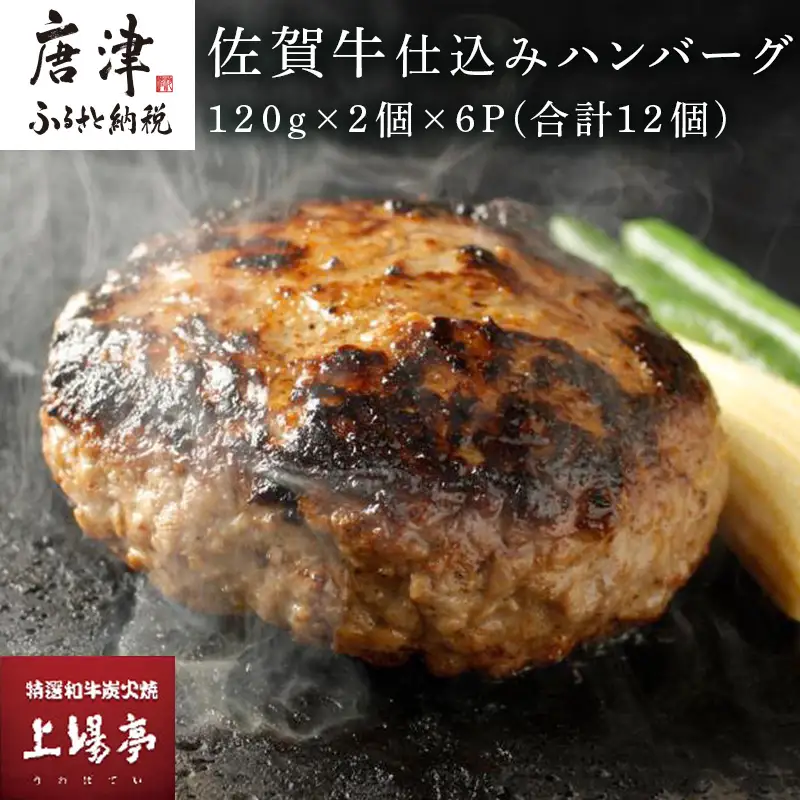 佐賀牛仕込みハンバーグ 120g×2個×6P(合計12個) 佐賀牛と佐賀産豚肉をブレンド 贈り物 お土産 小分け