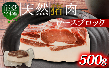穴水町産天然 猪肉（ブロック）500g