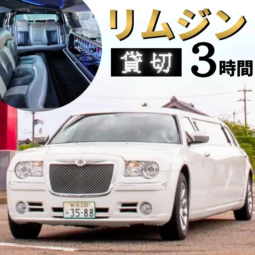 「三条市」リムジンタクシー 3時間貸切券 [日の丸観光タクシー株式会社] 【115S001】