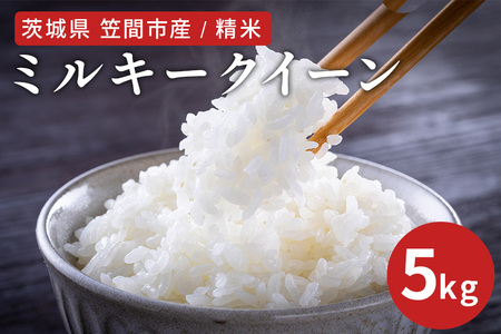 令和7年度 笠間市産 ミルキークイーン 5kg 精米 白米 米 茨城県 CU-030