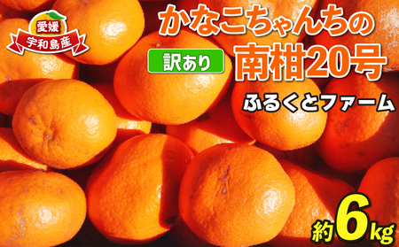 訳あり みかん 南柑20号 6kg ふるくとファーム ﾐｶﾝB010-037005