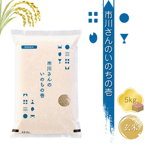 【令和7年産・玄米5kg】特別栽培米 市川さんのいのちの壱 信州【 米 コメ 備蓄品 仕送り おすそ分け長野県 佐久市