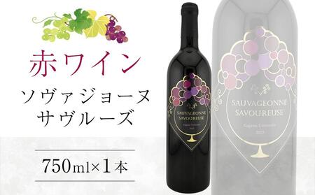 ソヴァジョーヌ・サヴルーズ 750ml×1本【国産 赤ワイン ワイン さぬきワイン ぶどう】