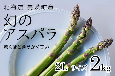 【令和8年産先行予約】美瑛町幻のアスパラ 本山農場のラスノーブル（グリーンアスパラ）2Lサイズ 2kg  アスパラガス | アスパラガス  [029-14]