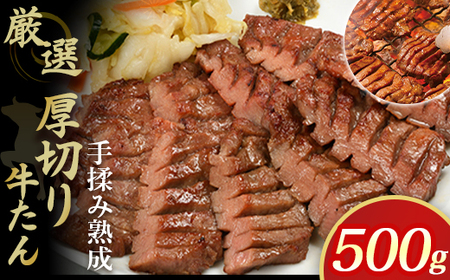 牛タン 厳選！厚切り牛タン 500g D0505