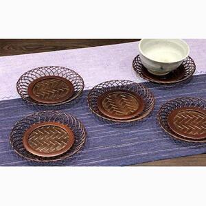 竹細工 茶托「菊」（5枚組）