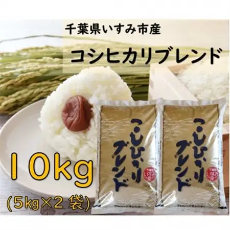 【千葉県いすみ市産】コシヒカリブレンド　精米10kg(5kg×2袋)_ 精米 米 _【1546626】
