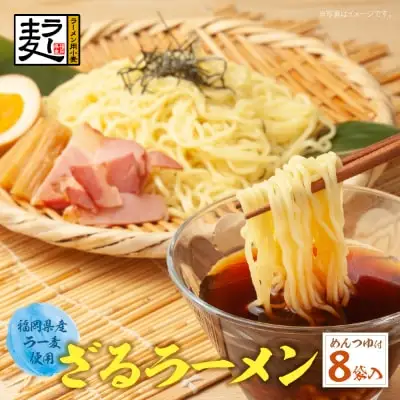 Y16-20 【4～8月発送】福岡県産ラー麦 ざるらーめん ラーメン