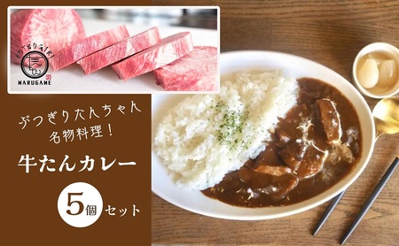 牛タン カレー 200g ×5個 セット ぶつぎりたんちゃん名物料理