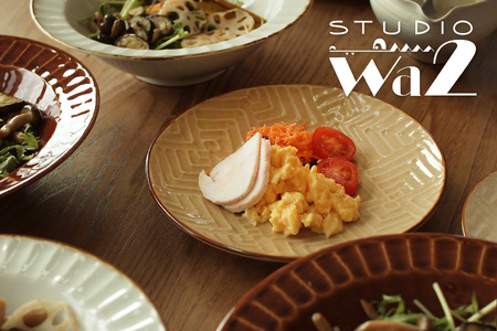 【波佐見焼】SHINOGI 6寸皿 2点セット 黄瀬戸【studio wani】[MB62]