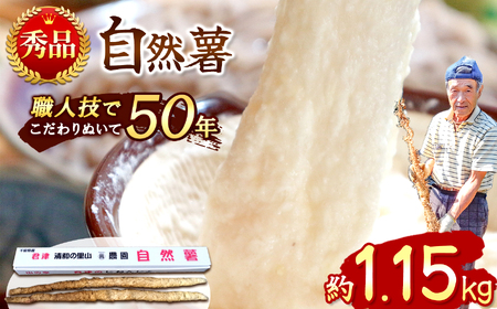 自然薯 【 約1.15kg 】 1本 千葉県産 11月上旬頃～順次発送 | マルショー農園 パイプ 栽培 ベテラン農家 長期保存 じねんじょ とろろ やまいも 山芋の卵焼き 麦とろご飯 ネバネバ丼 とろろそば 君津市 きみつ 千葉県