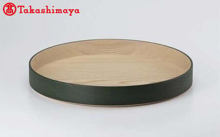 〈畑漆器店〉BORDER TRAY B smokegreen トレイ1枚【高島屋選定品】 おぼん トレー F6P-3250