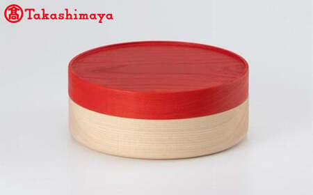 〈畑漆器店〉SOJI hako Ｌ red　キャニスター1段【高島屋選定品】 小物入れ 重箱 お弁当箱 F6P-3246
