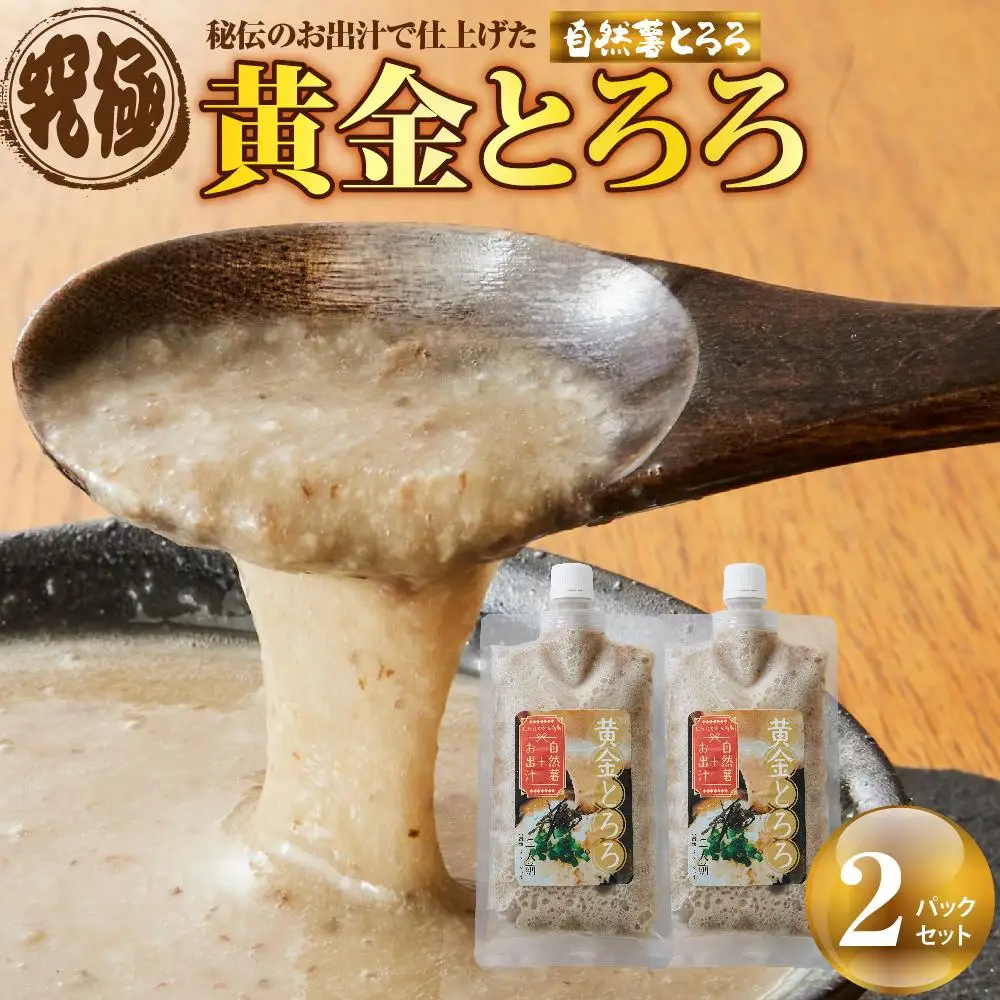 秘伝のお出汁で仕上げた究極の自然薯のとろろ『黄金とろろ』 200g×2パックセット
