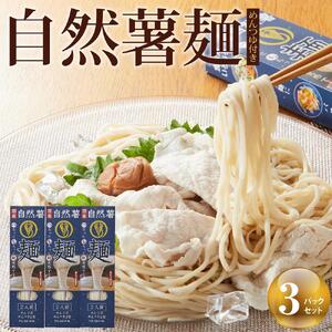 自然薯麺 めんつゆ付き３パックセット
